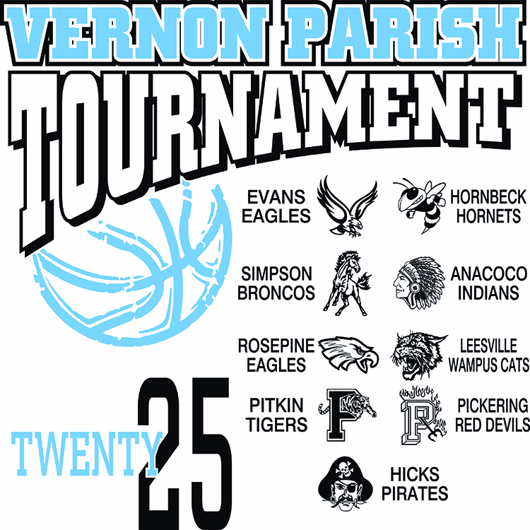 Vernon Parish Basketball art work